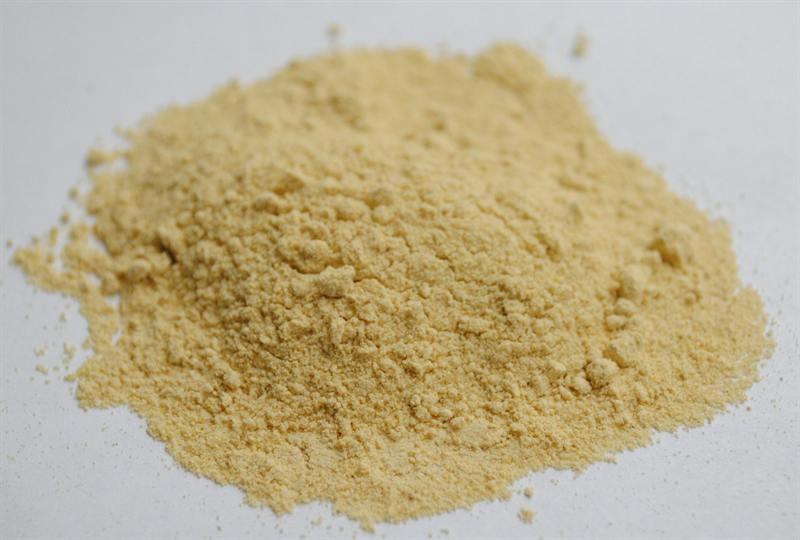 A mound of pale fruit powder